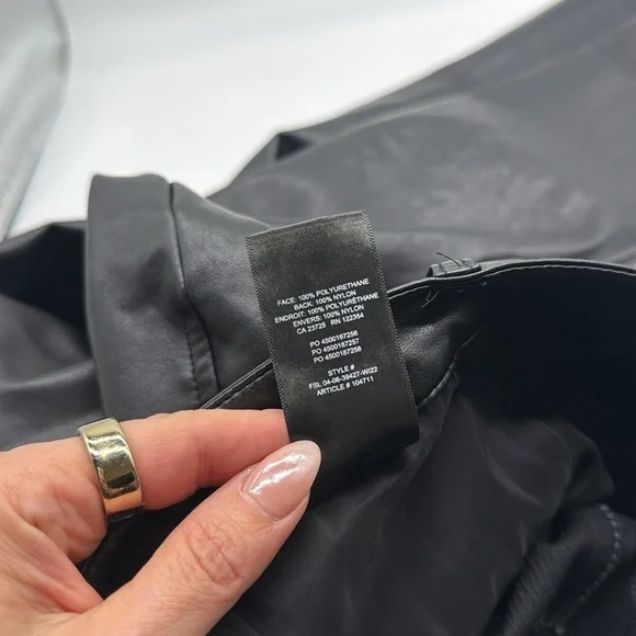Aritzia Wilfred The Melina Vegan Leather Pant in Black Women’s Size 8 - Picture 13 of 13